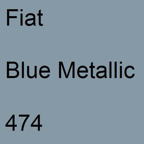 Fiat, Blue Metallic, 474.